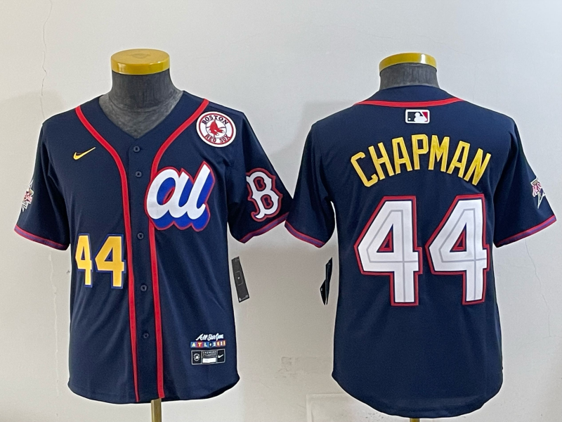 Women Boston Red Sox #44 Chapman Drak Blue All star 2025 Nike MLB Jersey 003